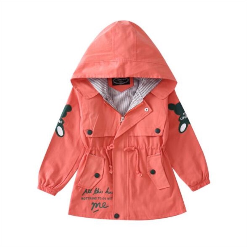 5-12Y Spring autumn Girls jacket children's clothing girl trench coat kids jacket girl coats Trench Wind Dust Outerwear