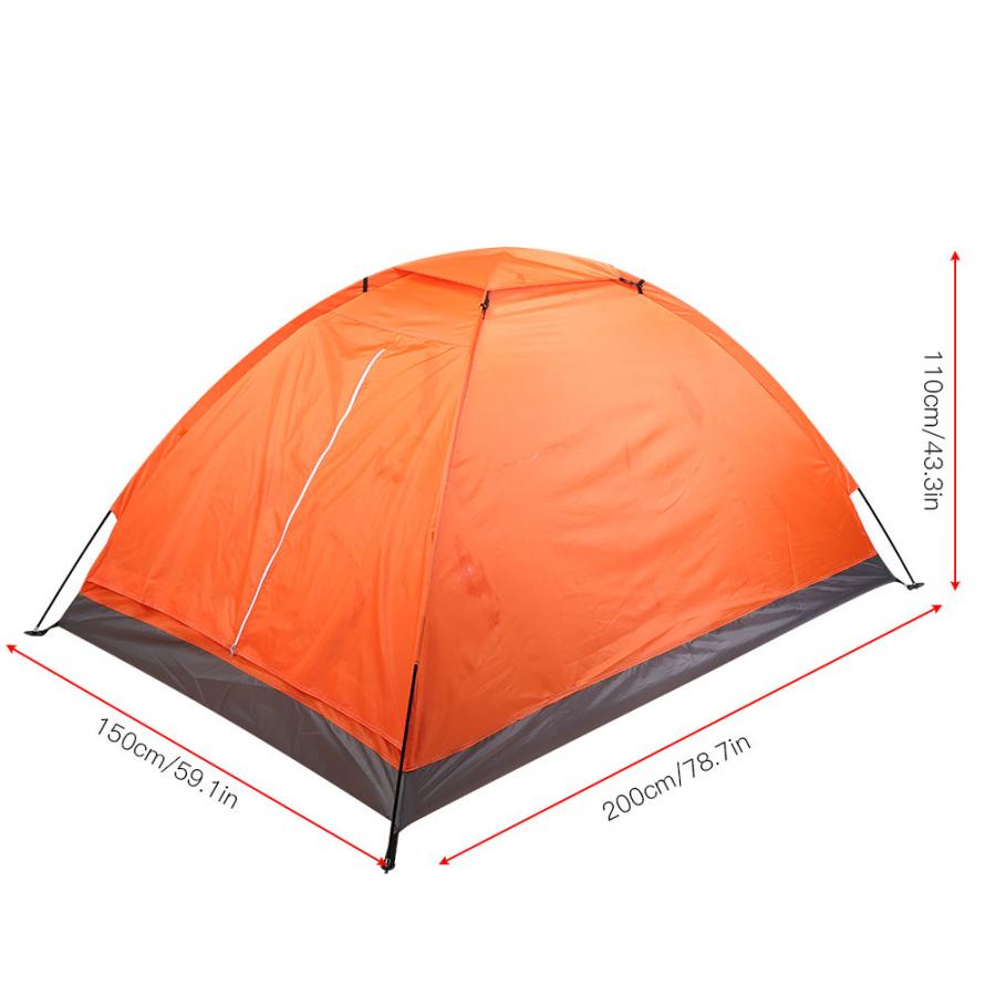 Outdoor-zeltmarkise für 1-2 personen, einlagig, aus oxford-gewebe, ideal zum campen, klettern, angeln und für den strand, inklusive heringstangen und aufbewahrungstasche