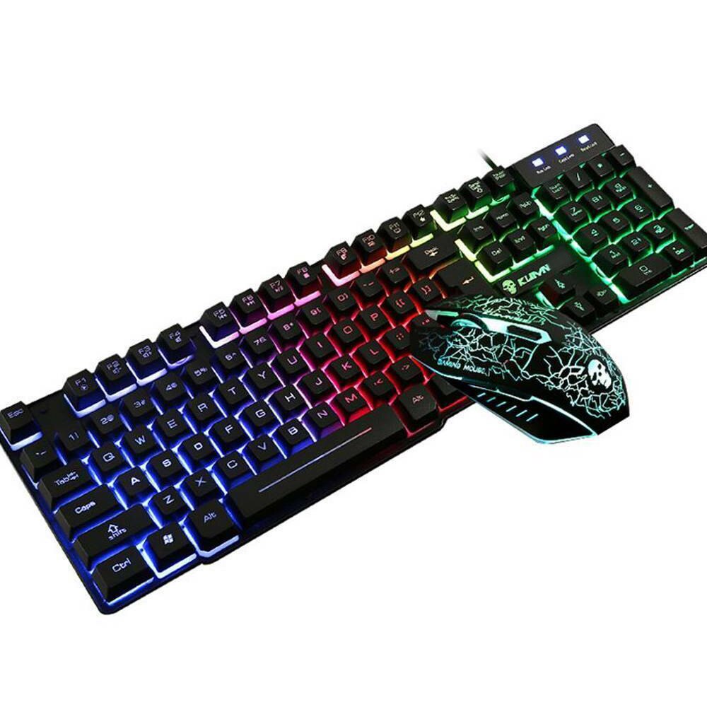 Keyboard And Mouse Kit Floating USB Interface Computer Gaming Keyboard Mouse Set Gaming Mouse Keyboard Kit Home Office