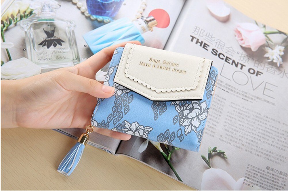 US Women Girls Short Wallet Coin Purse Organizer Pocket Small Credit Card Holder: 1