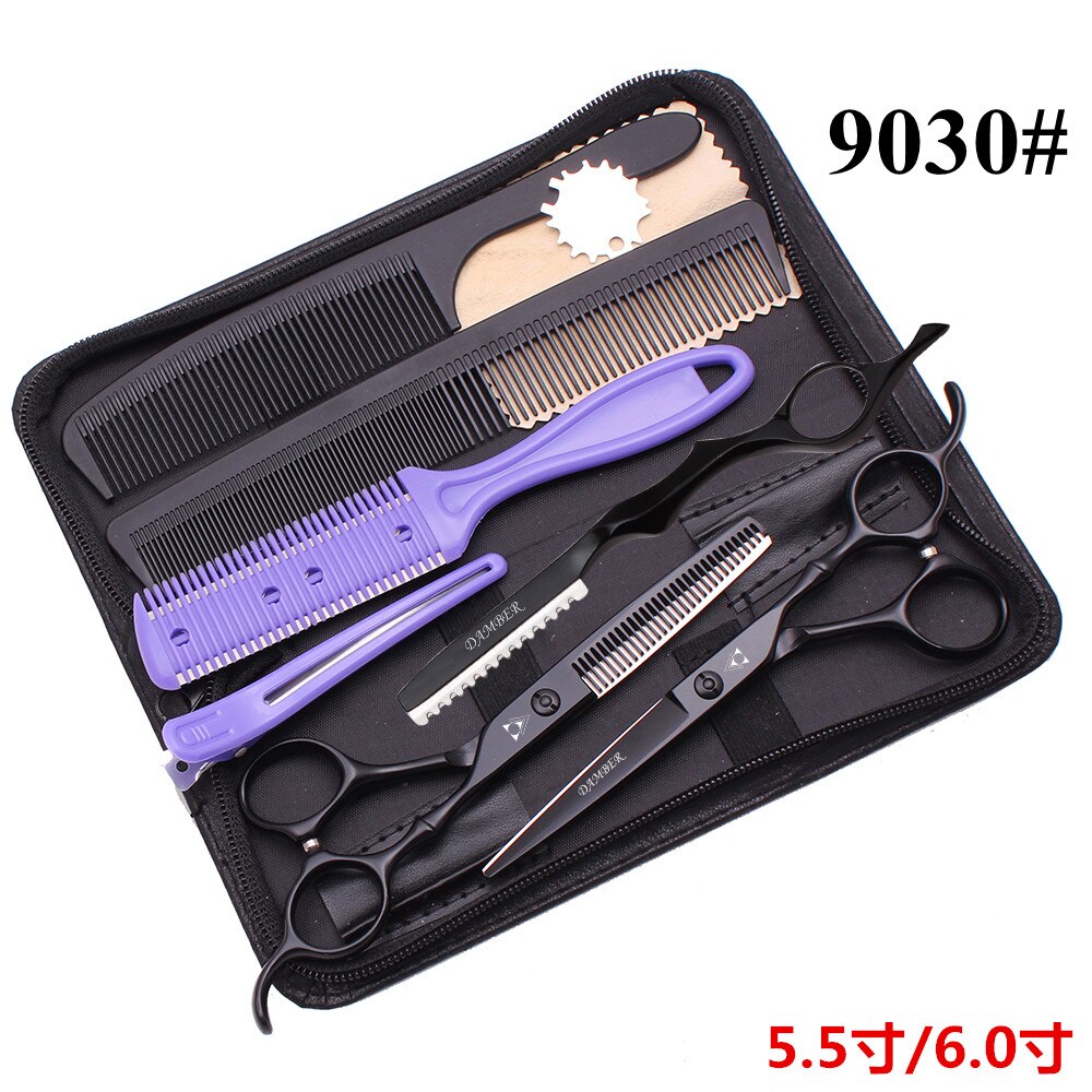 Japan Staal 5.5 6.0 Professionele Kappers Schaar Professionele Kapper Schaar Set Haar Knippen Scharen Scherpe Scheermessen B9030