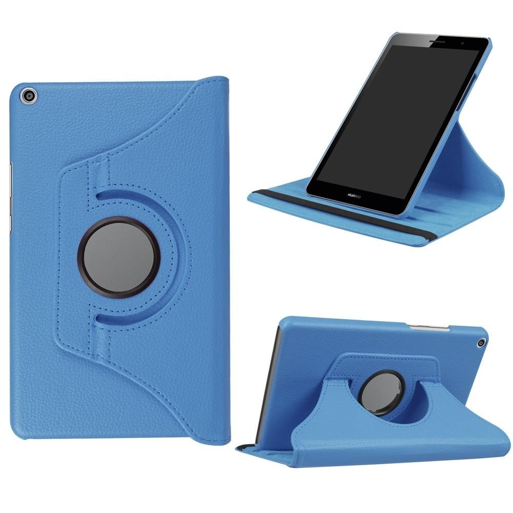 360 Rotating Case for Huawei MediaPad T3 8.0 KOB-L09 KOB-W09 Stand Smart Cover PU Case for Honor Play Pad 2 8 inch Tablet Case