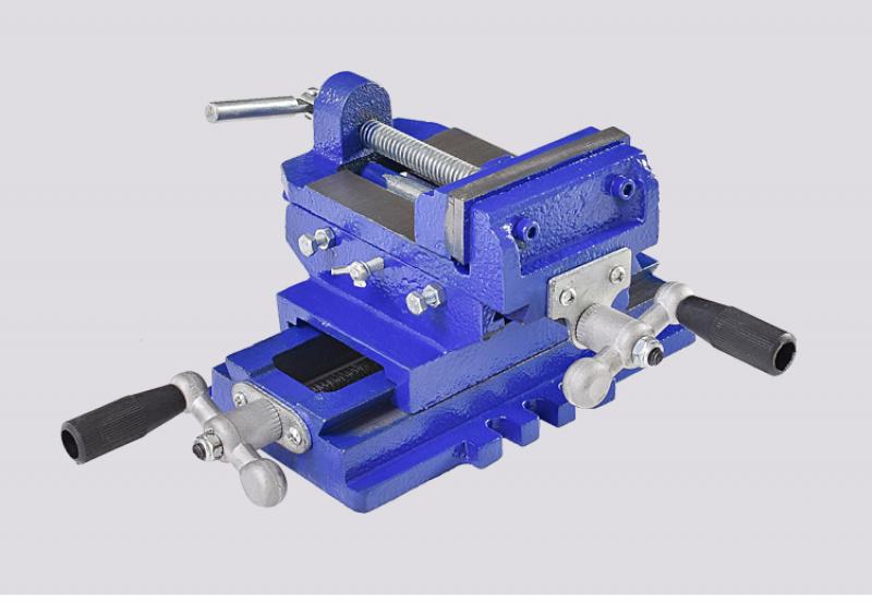Two-Way Movement Bench Drill Operating Platform Flat Tongs Precision Bench Vise Clamp Tool Heavy Duty Cast Iron Plain Vice