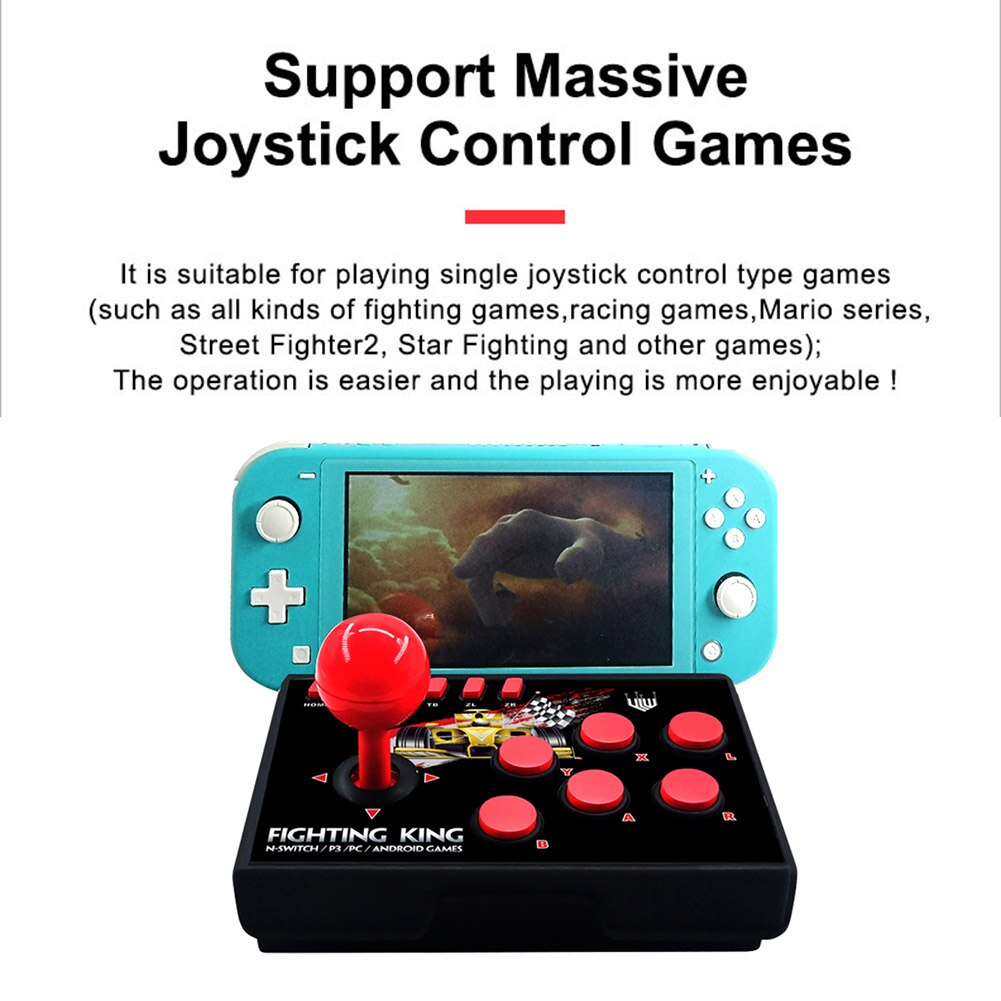 USB C Wired Mini Joystick Handheld Controller für N-Schalter/PS3/PC/Android mit Empfänger Gamepad USB Empfänger