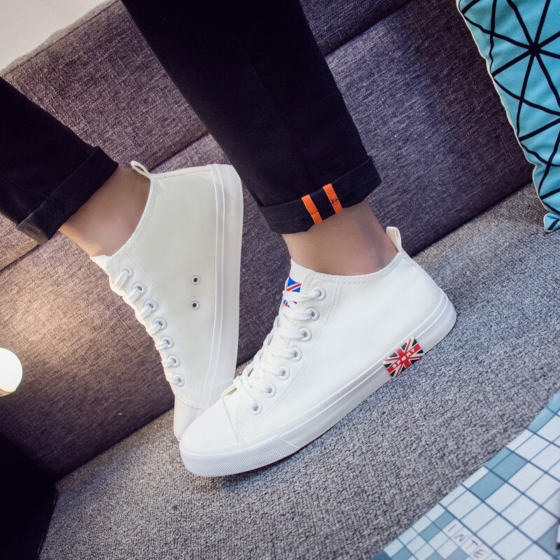 Dam skor man original canvas sneakers all shoe star high klassiska sneakers skateboard tyg skor