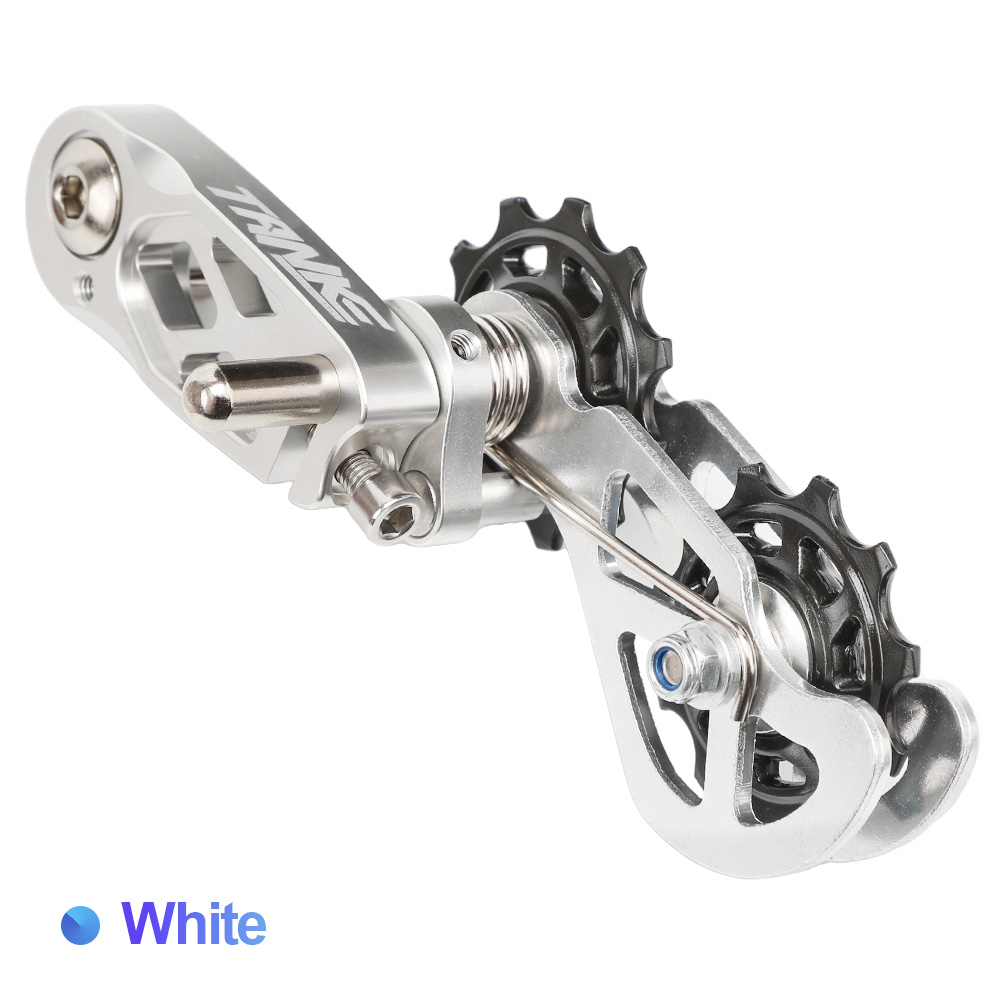 TANKE MTB Schmutz springen Single Geschwindigkeit Mountainbike Kettenspanner XC DJ bin DH Kettenführung Fahrradzubehör CNC-Bearbeitungsscheibe: Burgunderrot