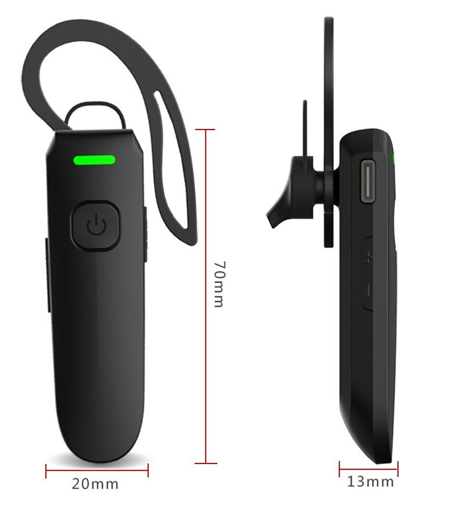 Wireless Earhook Mini Walkie Talkie Intercome Bluetooth Restaurant Hotel PMR Ear Hook Bluetooth-compatible Headset Two Way Radio