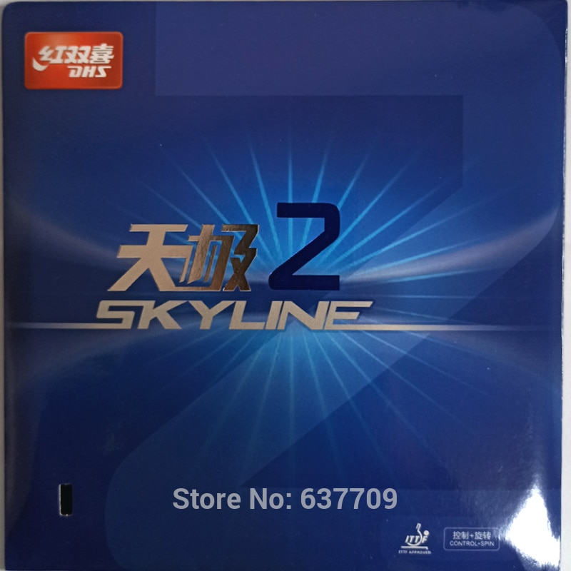 DHS skyline TG 2 – tennis de table en caoutchouc, pour raquette de tennis de table, ping-pong, Original