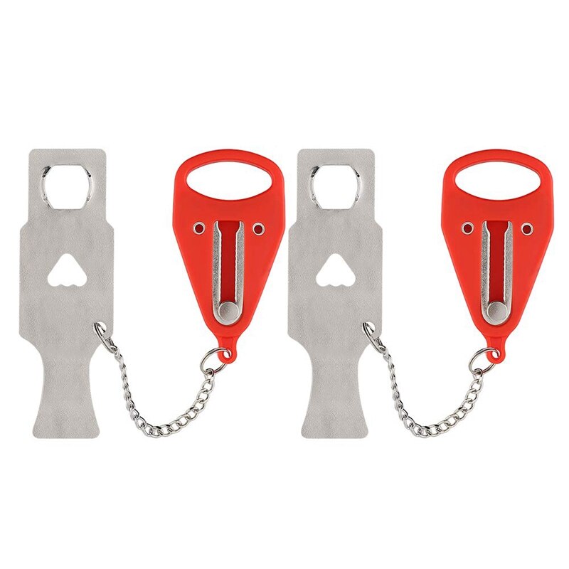 Draagbare Deurslot, Reizen Lock, Voeg Extra Slot voor Extra Veiligheid en Privacy (2 STUKS)