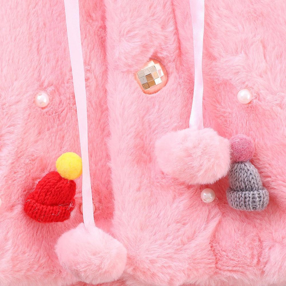 Baby Girls Infant Winter Warm Coat Cloak Jacket Wool Blends Thick Warm Clothes Down Jacket Outerwear Coats