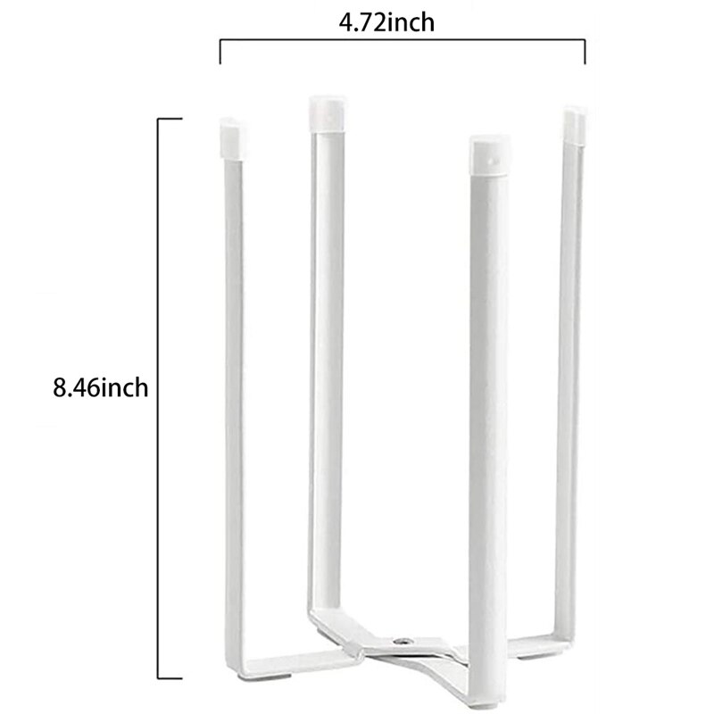 Bottle Drying Rack, Space Saving Plastic Bag Dryer Holder Garbage Stand Multi Purpose Drying Rack, White 1 pcs