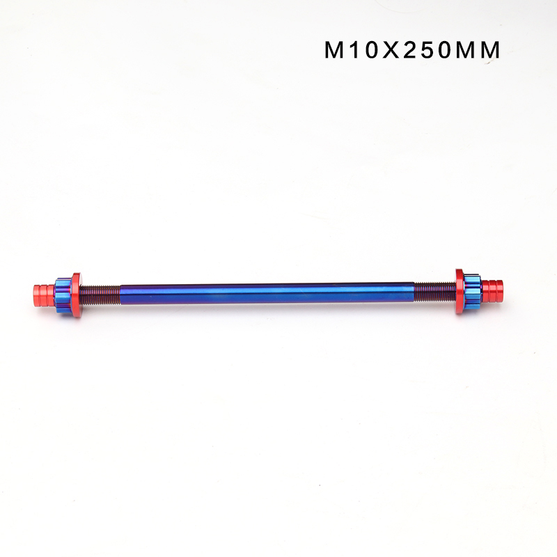 Motorcyle parts Front Rear wheel hub 250mm rainbow Axle shaft axis sleeve Fit PIT PRO Trail Dirt Bike QUAD ATV: ROYAL BLUE