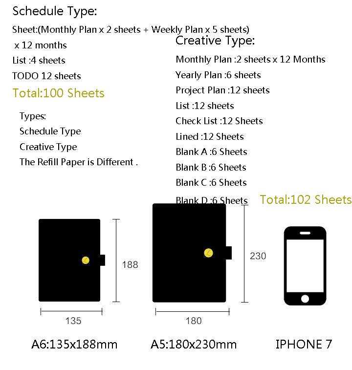 n25 Page For Kikki.k Beautiful n32 Diary Inside Paper A5 A6 Notebook Diary