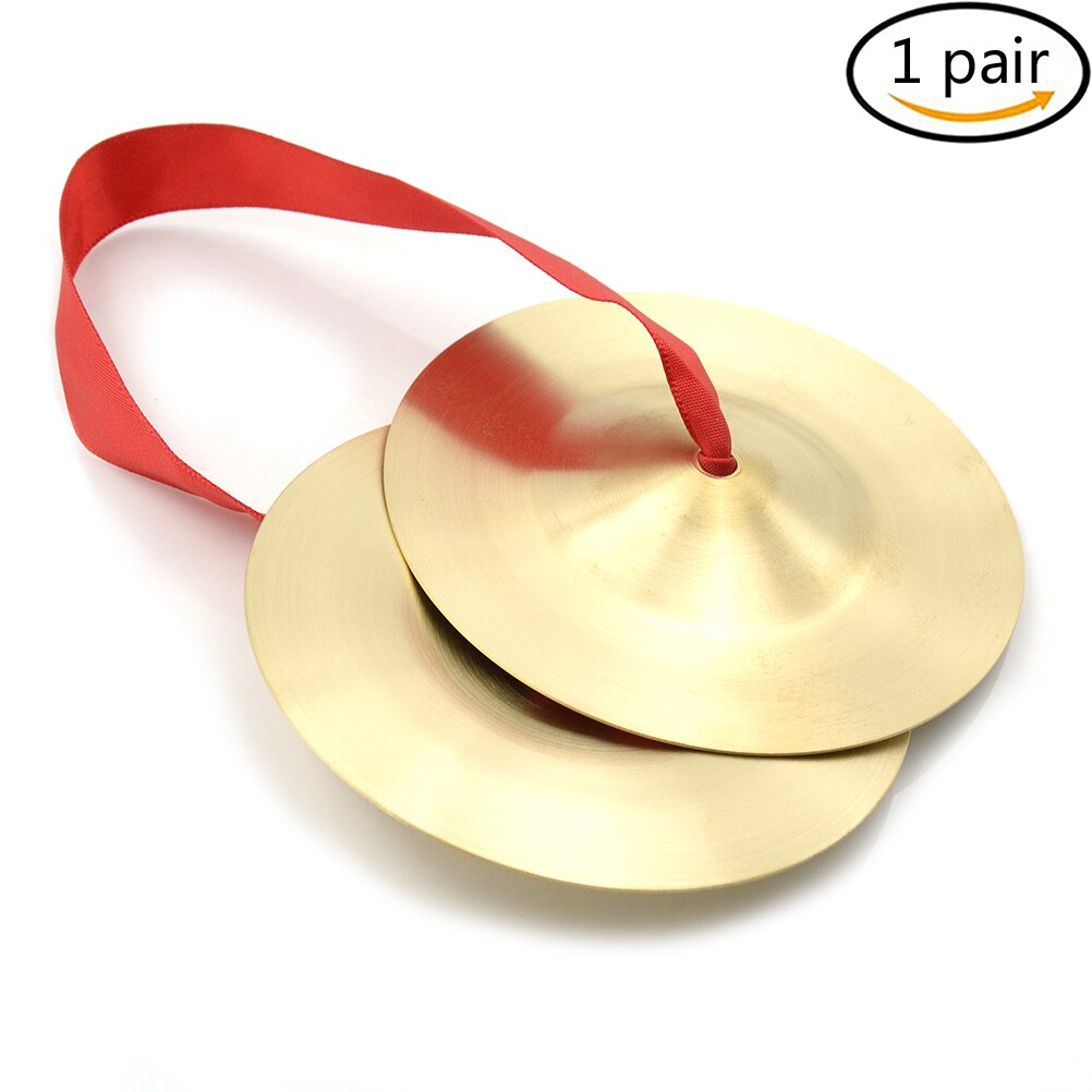 1 Pair Mini Metal Cymbals Music Toys Copper Cymbals 9 Cm