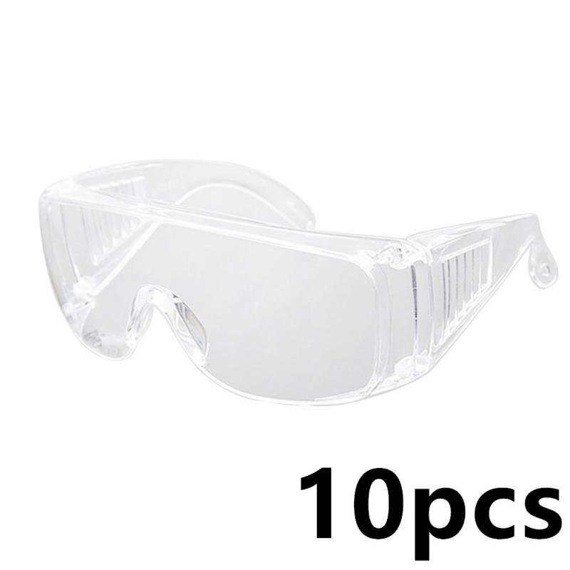 Verstelbare Bril Motocross Fietsen Eye Vent Goggles Winddicht Ademend Goggle Motorfiets Accessoires Transparante Bril: 10pcs