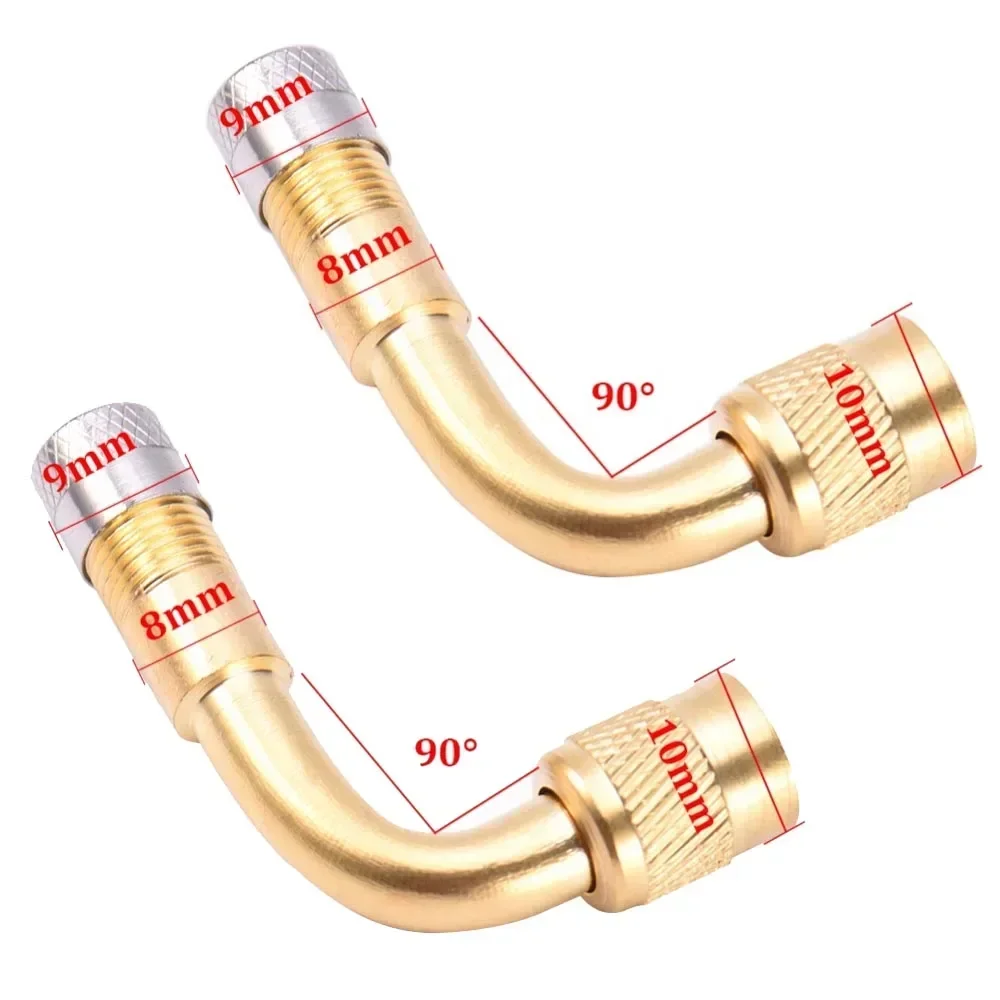 45 90 135 Grad Winkel gebogener Ventiladapter Reifenschlauch Ventilverlängerungsadapter für Motorrad LKW Auto Moto Fahrrad: Silber