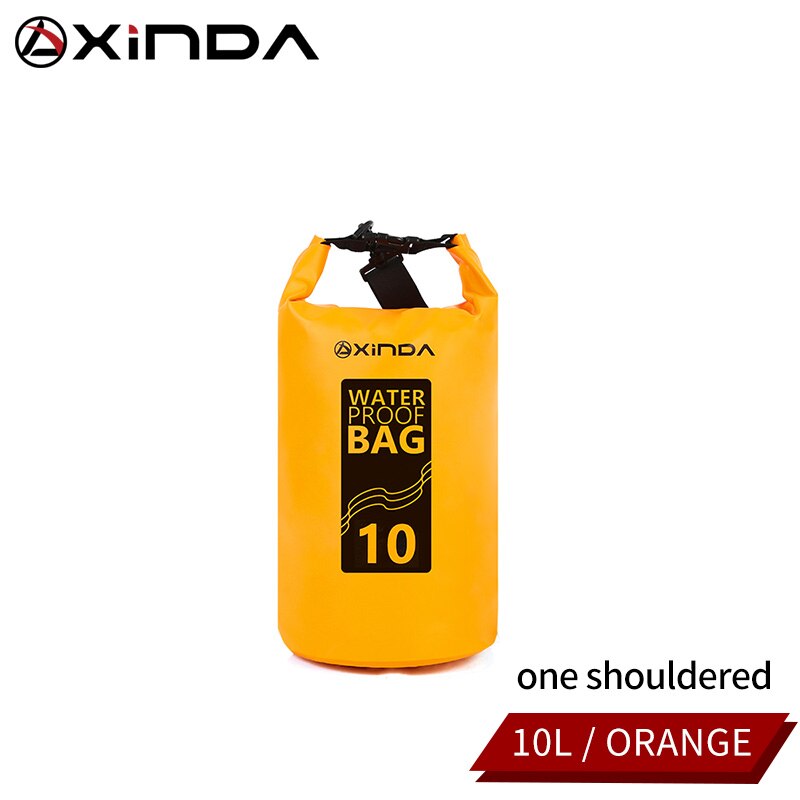 Bolsas secas impermeables para exteriores de 5/10l, bolsas secas portátiles para Rafting y buceo, bolsas de PVC para natación y Trekking de Río: Orange10L(one strap)