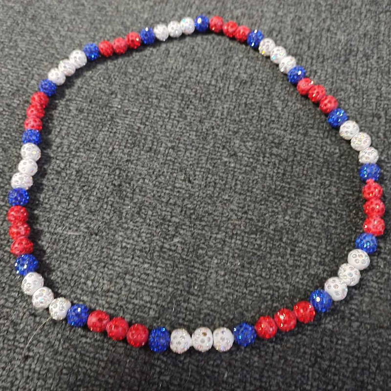 Collier de baseball pour hommes, collier de baseball scintillant, boule de strass, collier de perles, joueurs de baseball, bijoux inspirés des amoureux