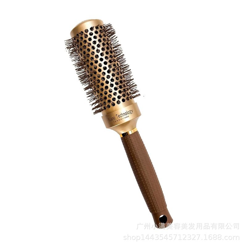 Rodillo de pelo de cerámica, peine de placa grande, rizador de papel de aluminio, peine de peluquería moldeador de aire conductor de calor para hombres y mujeres: Azul