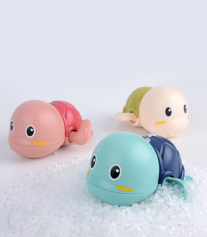 Baby Bath Toys Animal Cute Cartoon Whale Tortoise Classic Baby Water Toy Infant Swim Chain Clockwork Toy For Kid Newest