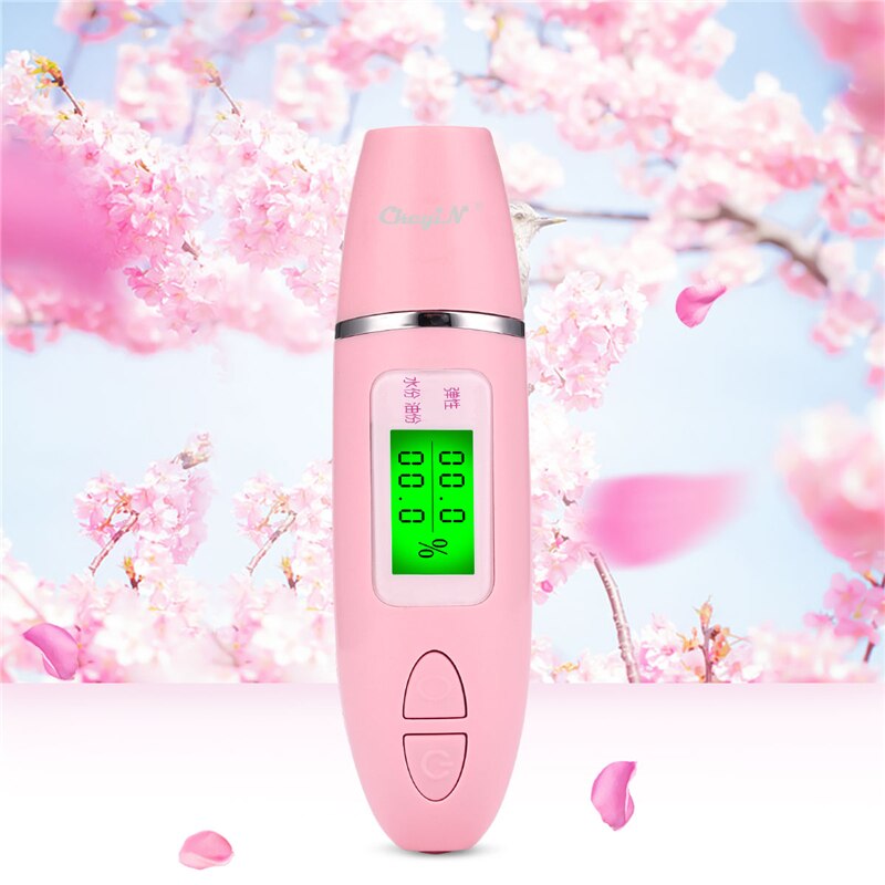 Skin Care Tool Facial Moisture Tester Detector Analyzer Digital Monitor+Portable Face Spray Bottle Nano Mister Facial Steamer