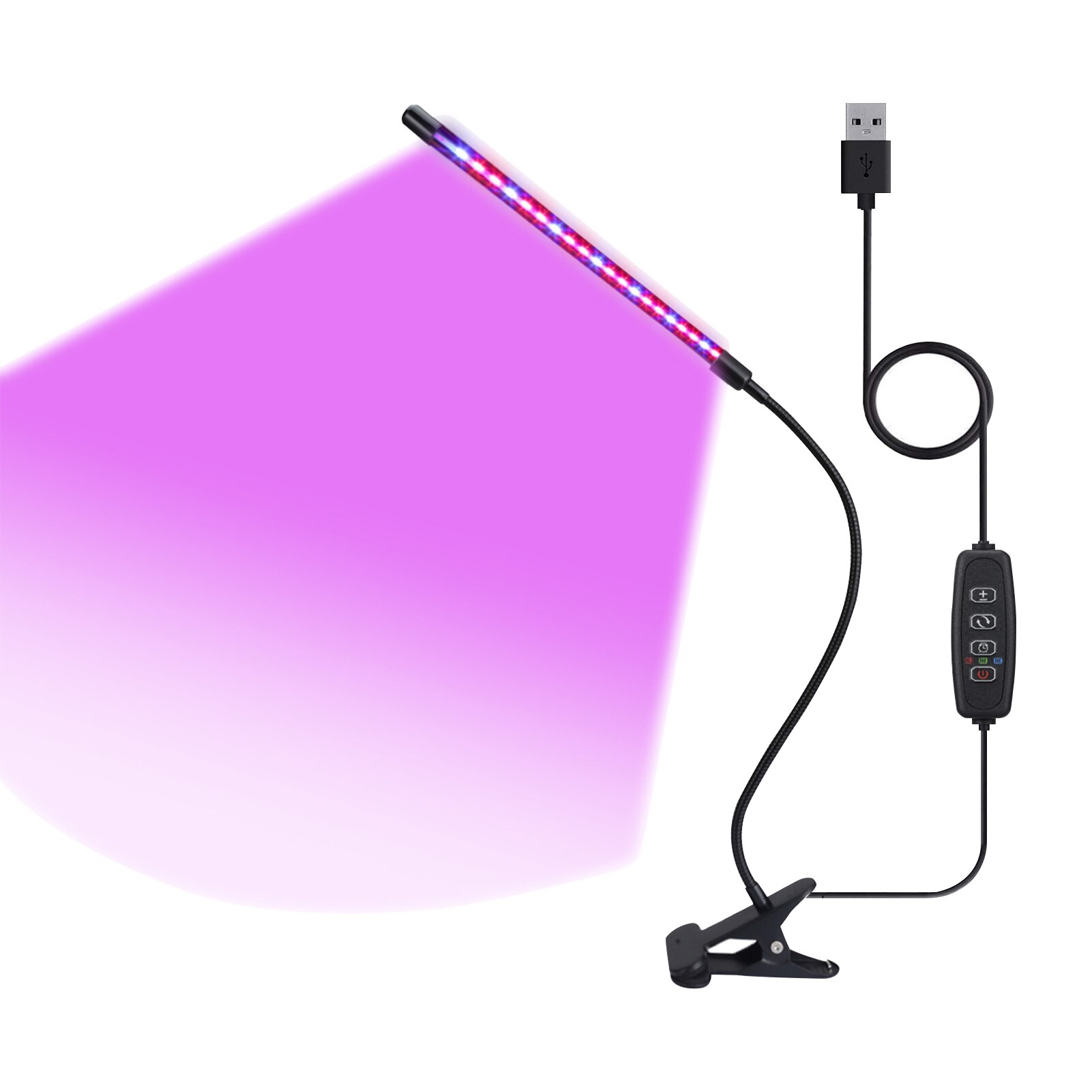 LED Grow Light USB LED Plant Lamp Full Spectrum Phyto Lamp For Indoor Vegetable Flower Seedling 20 LEDs