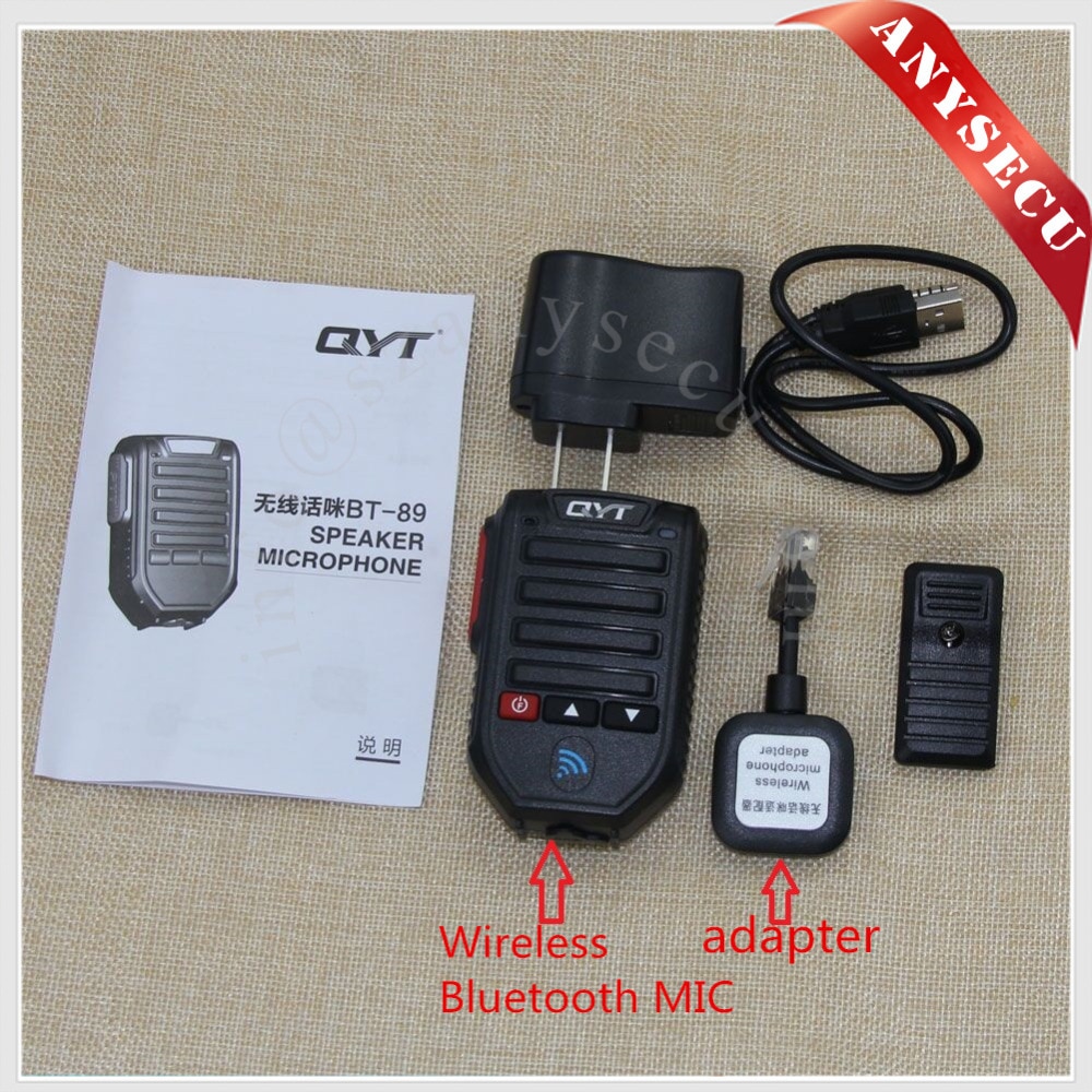 Wireless bluetooth microphone BT-89 BT89 10meters Only For QYT KT-7900D KT-89000D KT-980 plus Car Mobile Radio