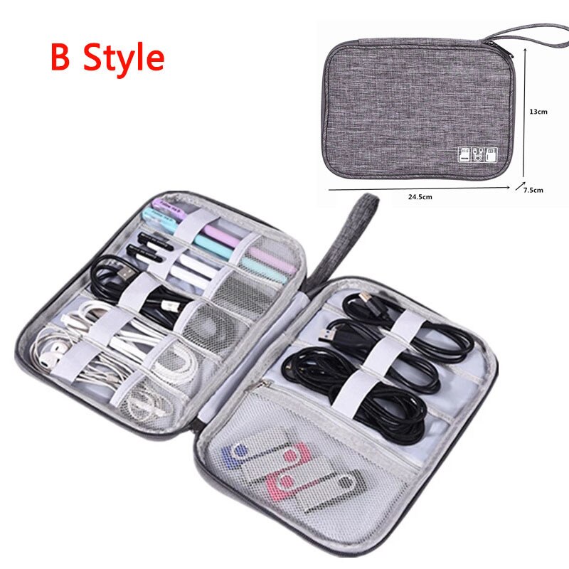 Power Bank Usb Travel Accessoires Digitale Tas Grote Shockproof Gadgets Pouch Elektronische Lader Kabel Oortelefoon Opbergtas