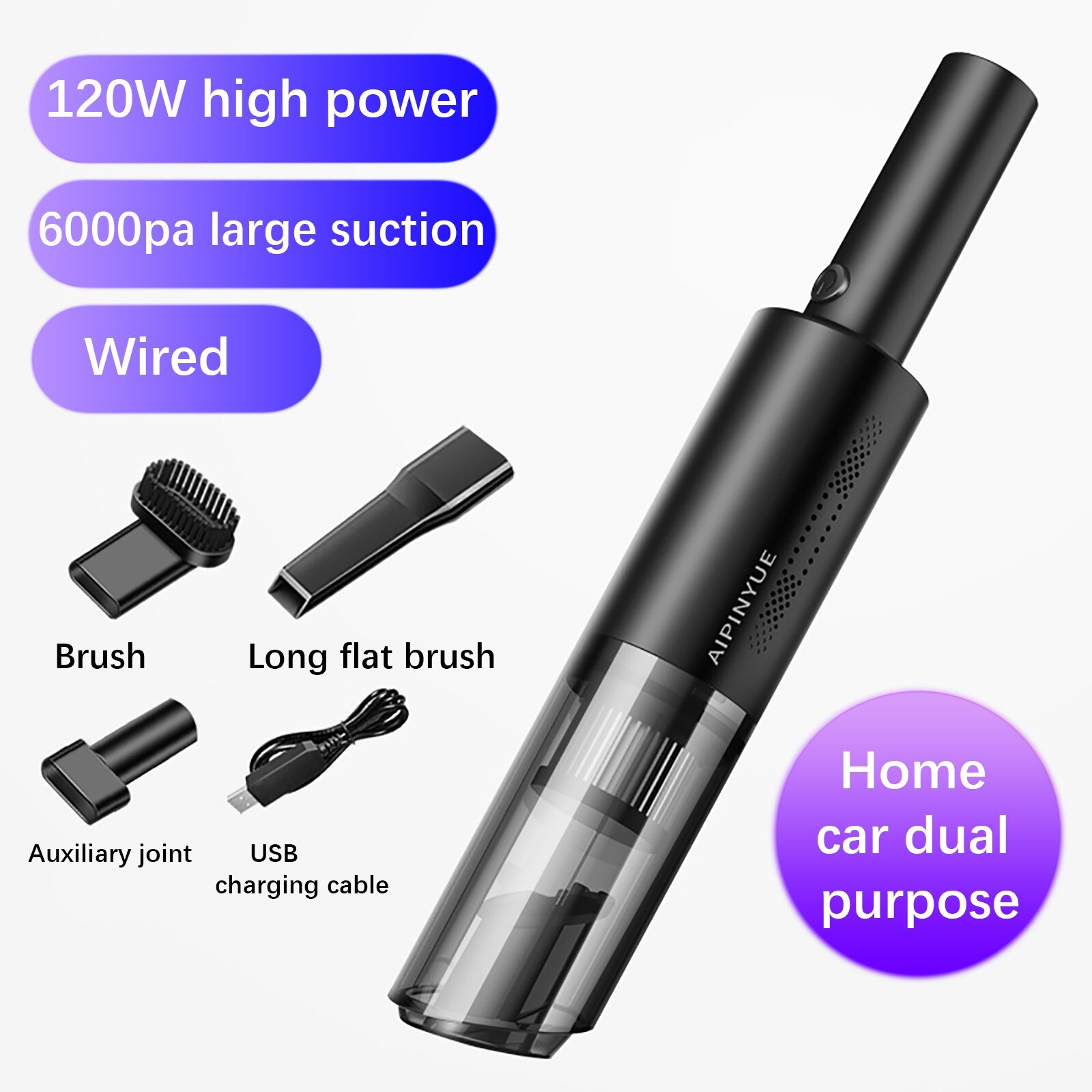 Auto Nass Und Trocken Staubsauger Auf-board Staubsauger Mit Licht Drahtlose lade auto staubsauger Auto innen reinigung # Z