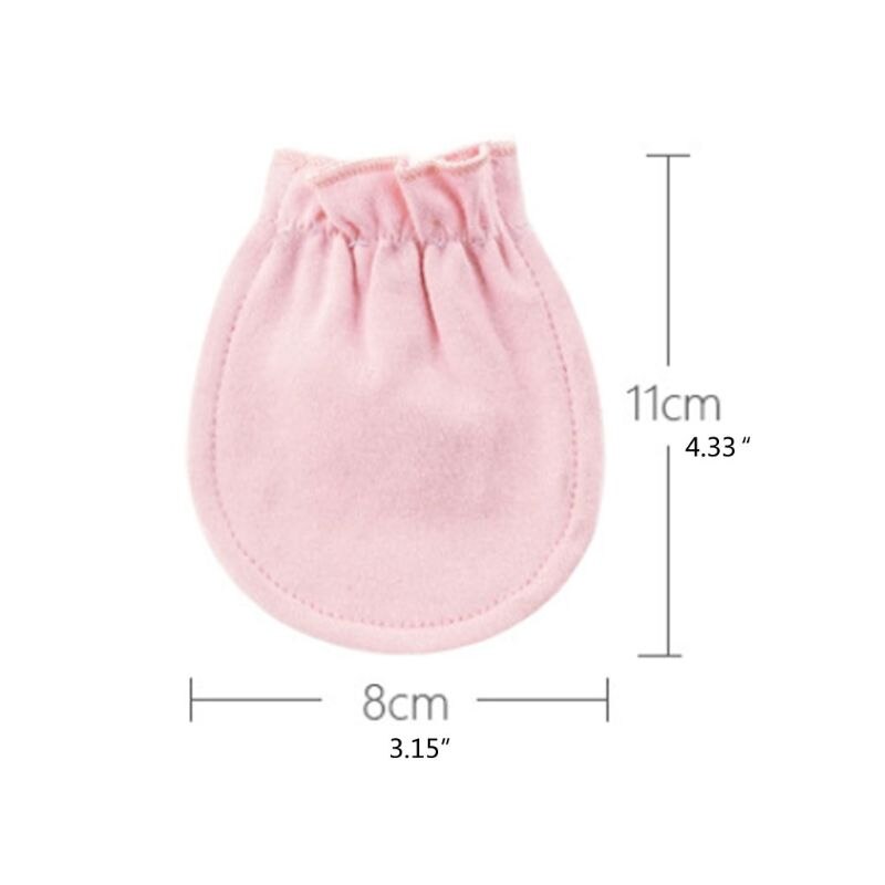 Guantes de algodón para protección de bebé recién nacido, manoplas antiarañazos transpirables, guante de invierno cálido WXTD