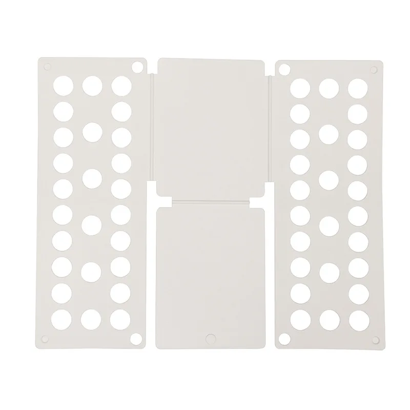 Clothes Folding Board Adults Child Clothing Folder T Shirt Jumper Organizer Fold Clothes Holder Rack Quick Laundry Folding Board: WHITE