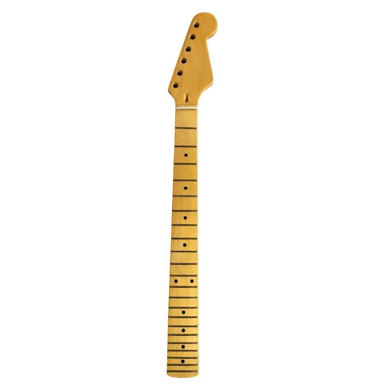 Cuello de guitarra de madera de arce, diapasón de palisandro de borde suave, Kit de mango de guitarra eléctrica,