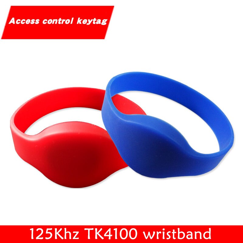 10 st 125 khz rfid  em4100 skrivskyddad armband ingång passerkort rfid fjärrkontroller armband silikon  tm 4100 skrivskyddad armband