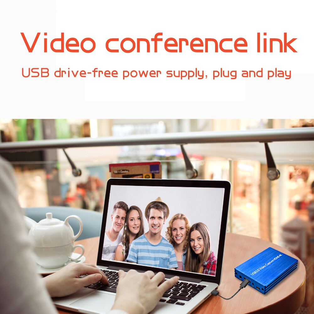 HDMI To USB 3.0 Video 4K Capture Card Dongle 1080P 60fps HD Video Recorder Grabber For OBS Capturing Game Game Capture Card Live