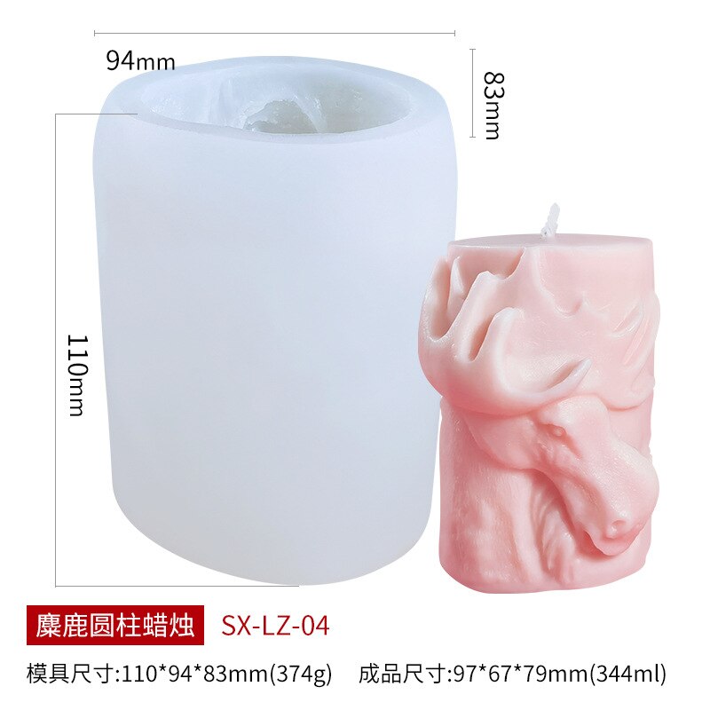 1 Pieza - Molde De Silicona Para Vela De Aromaterapia Con Diseño De