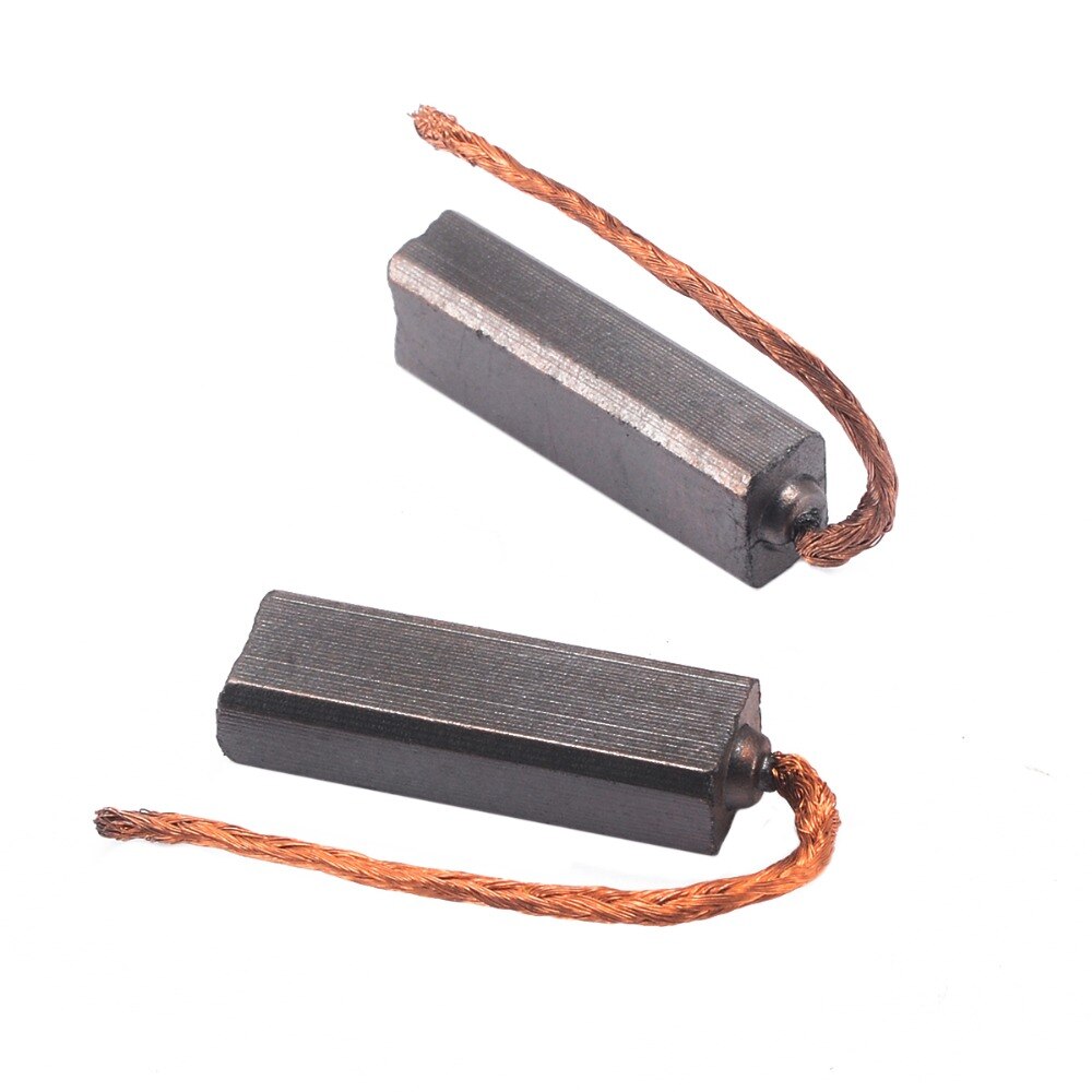10 pcs Geleidende Koper Koolborstels Wire Leads 4.5*6.5*20mm voor Generator Generic Elektrische Motor Duurzaam mini Carbon Borstel