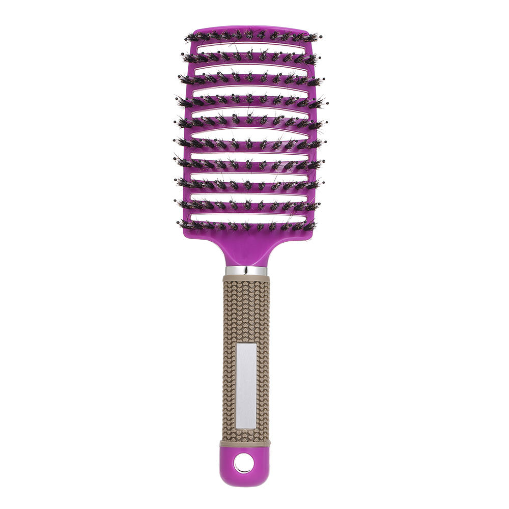 Bristle & Nylon Hair Brush Detangle Hairbrush Hair Scalp Massage Comb Detangling Hairbrushes Hairdressing Salon Tools for Women: purple