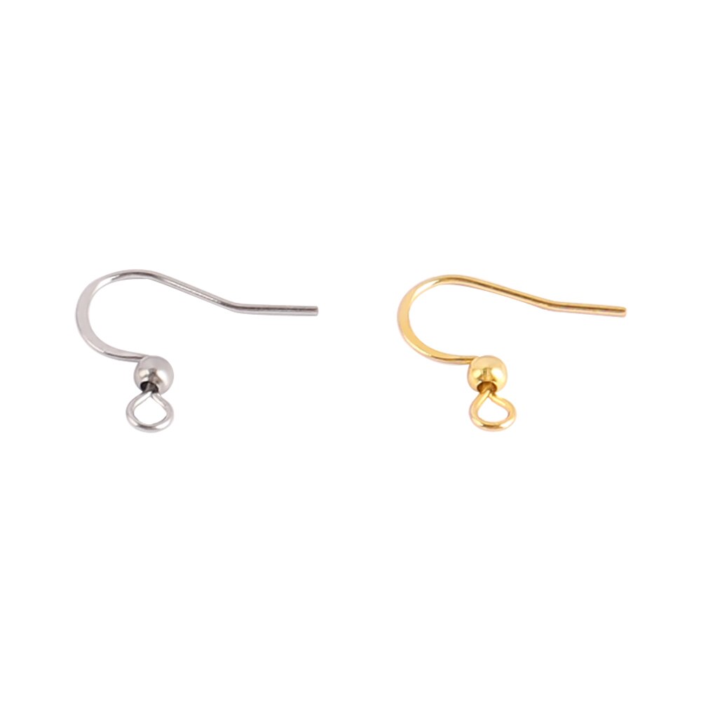50 Stuks Roestvrij Staal Oorhaak Bevindingen Sluitingen Haken Diy Earring Supplies Accessoires Slangetje Sieraden Voor Maken Oorbel Onderdelen
