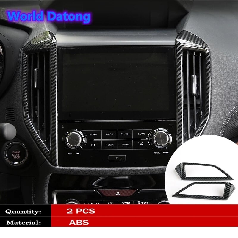 Car Air Conditioning Vent Outlet Cover Trim ABS Carbon Fiber for Subaru Forester Interior Accessories: Default Title