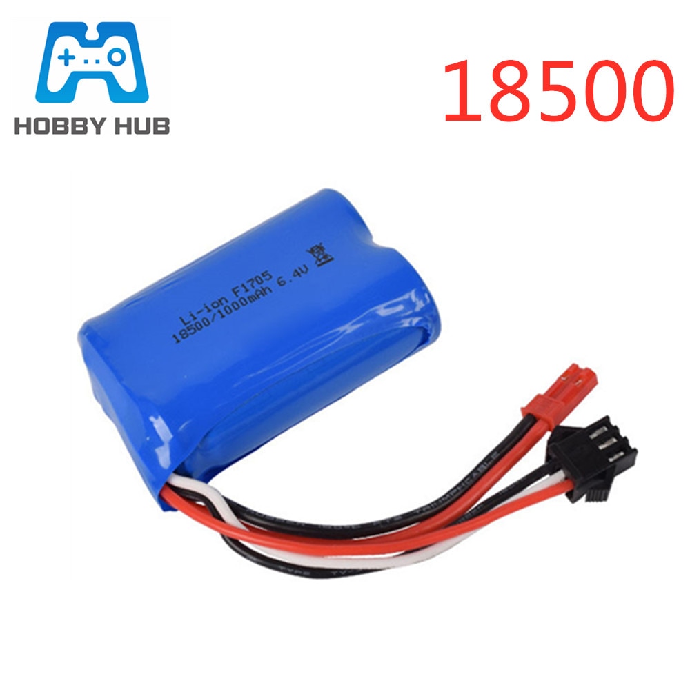 6.4v 1000mAh 15C 18500 Liion batterie pour RC voi... Grandado