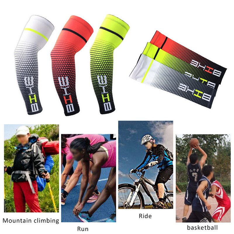 Manchettes de protection contre les uv pour hommes, idéales pour le cyclisme, la course à pied, le sport