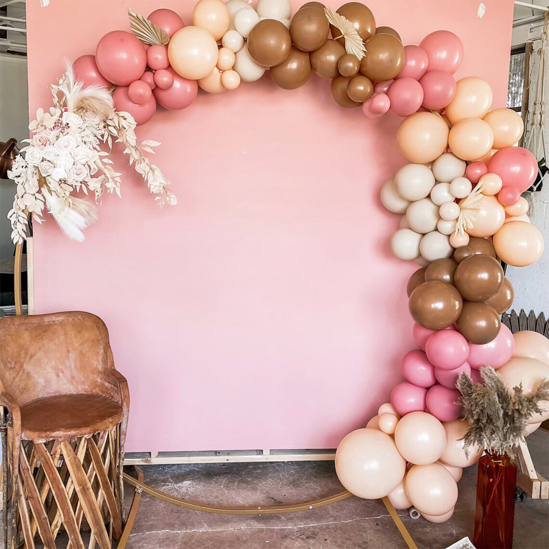 5-18inch Retro Latex Balloons Burnt Orange Wedding Balloon Garland DIY Beige Blush Brown Globos Baby Shower Birthday Party Decor