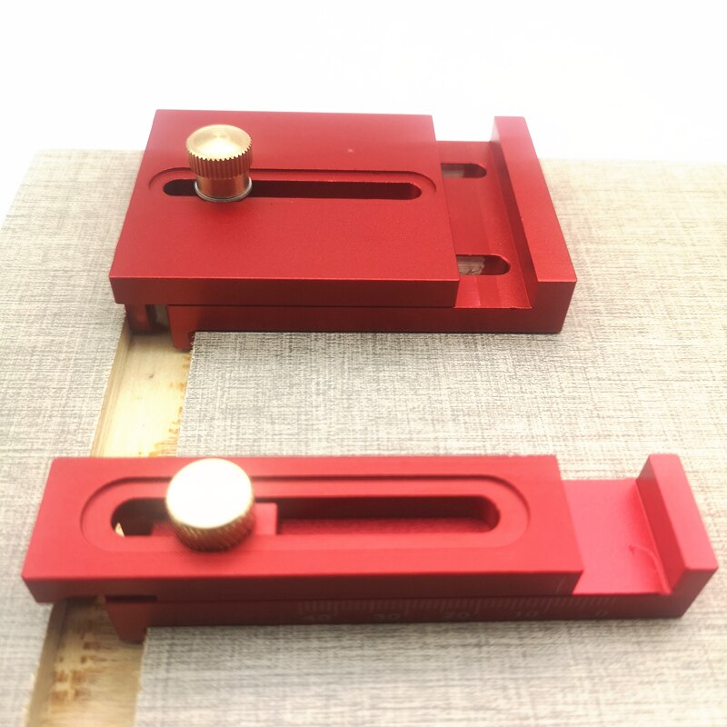 Woodworking Table Saw Gap Slot Regulator Slot Ruler Make The Mortise and Tenon Movable Measuring Block Length gauge
