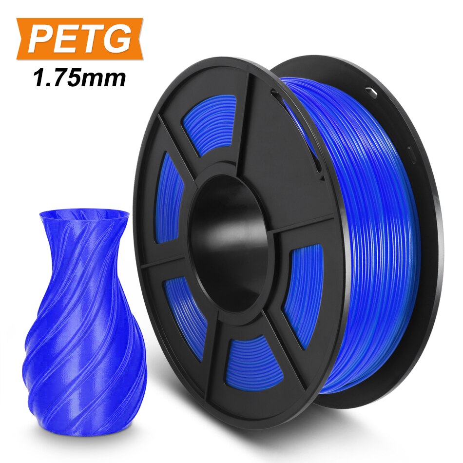 Sunlu petg filament 1.75mm 3d skrivare 1kg sublimering med 0.02 tolerans för tonåringar utforska fantasi: Petg-blå