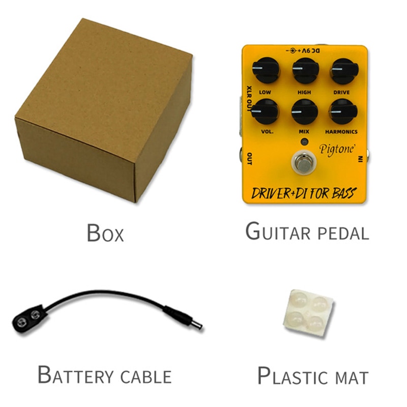 Pigtone PP-15 Driver Difor bass guitar pedal acoustic electric guitar accessories parts effects pedals Real bypas