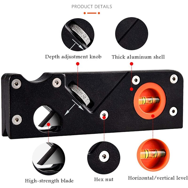 Woodworking Edge Corner Plane For Wood Chamfering Trimming DIY Hand Tool Woodcraft Corners Edge