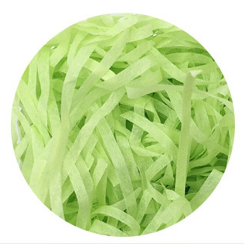 10g gjør-det-selv papir raffia strimlet konfetti jul strimlet papir julepynt boks fyllmateriale bryllup hjem: Lysegrønn
