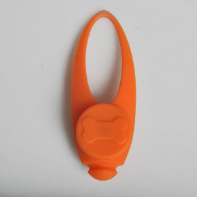 Pendentif lumineux pour chien avec étiquette LED étanche pour chien, lumière clignotante de sécurité nocturne, lumière lumineuse Anti-perte, collier d&#39;étiquette en Silicone: 1pc E