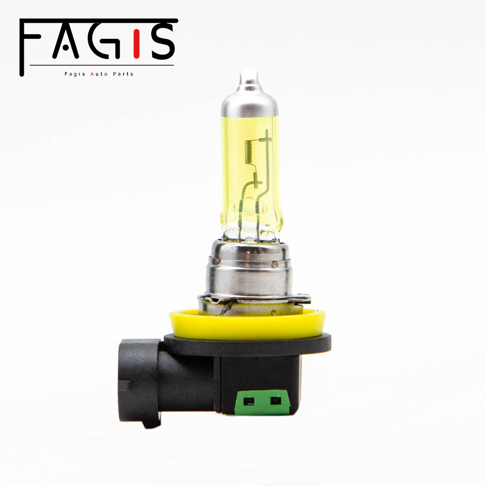 Fagis 1 Pcs H11 12V 55W Yellow Lights 2800K Quartz Glass Car Headlight Auto Fog Lamps Halogen Bulbs