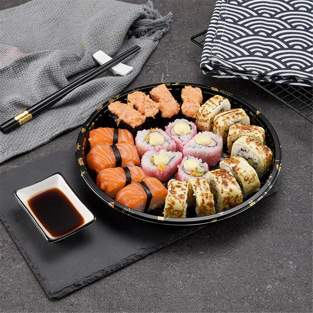 Disposable Salmon Warship Sushi Packing Box Seafood Japanese Type Sushi Take Away Box
